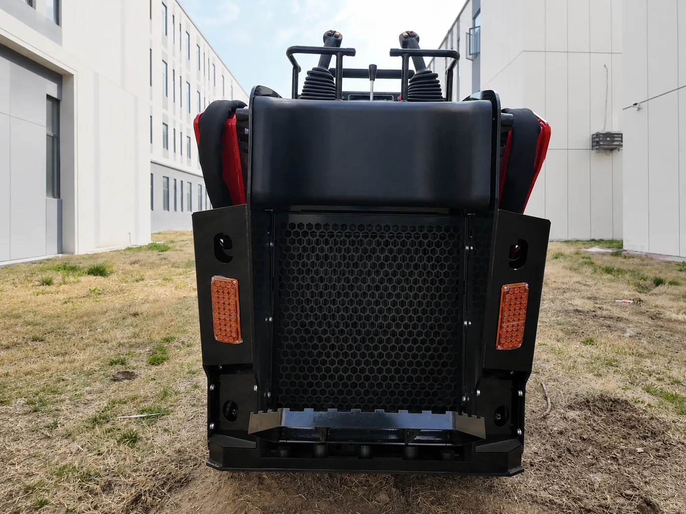 V1000 rear warning lights and ventilation guard