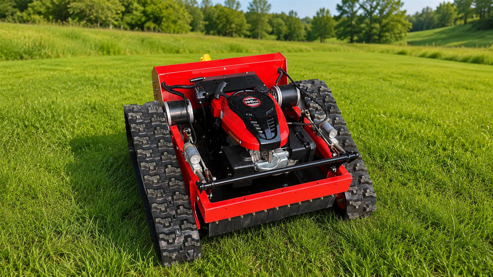 KORVA SH-550J remote control flail mower for grass weeds and uneven terrain