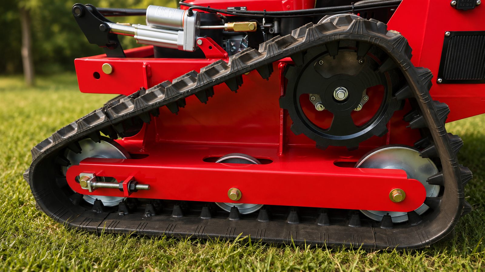 KORVA SH-550J remote control mower rubber track detail