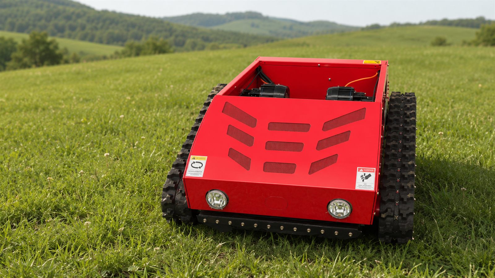 KORVA SH-600B remote control track mower front view