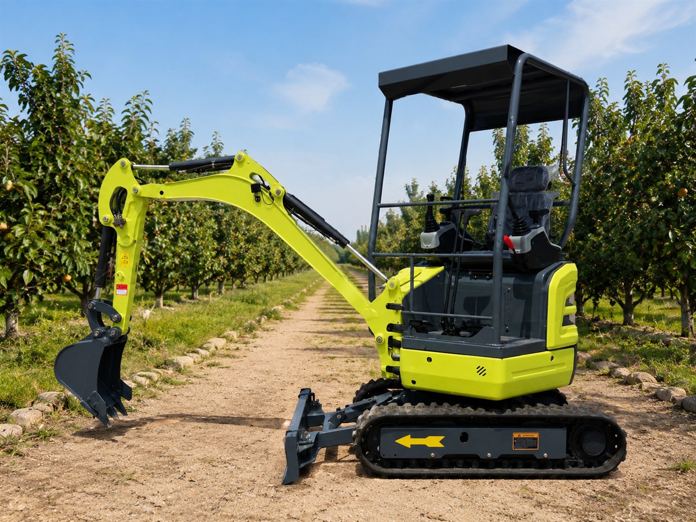 KORVA GW18 mini excavator orchard work thumbnail