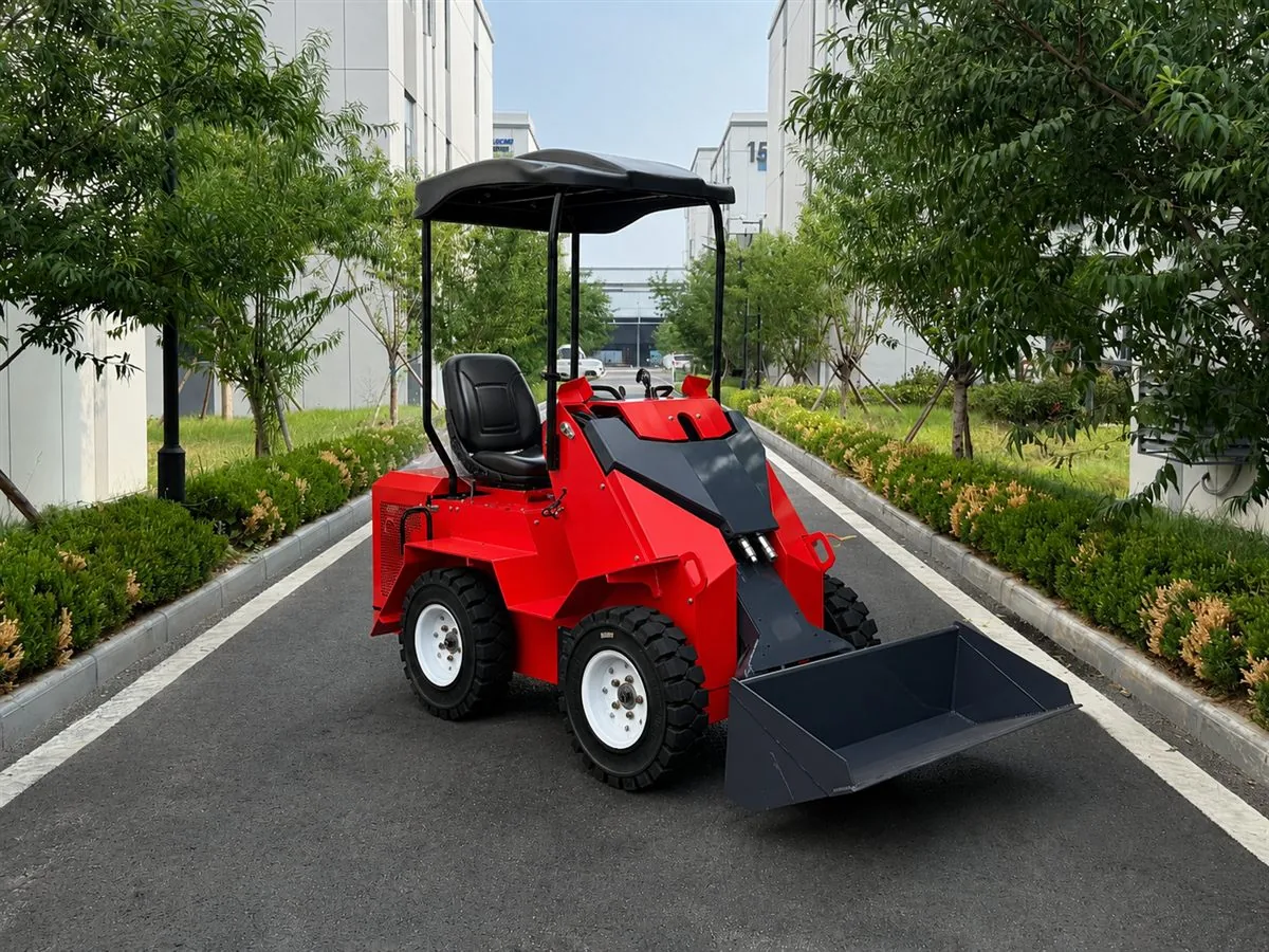 White customized KORVA S490 ride-on wheel mini skid steer loader for OEM branding