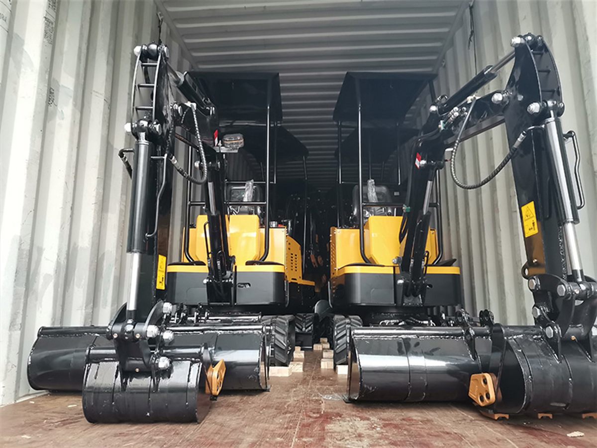 KORVA T10-1 mini excavator export wooden packing for overseas shipment
