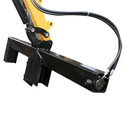 Wood splitter attachment for mini excavator farm and forestry work