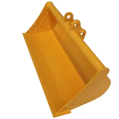 Mini excavator grading bucket for landscaping and leveling