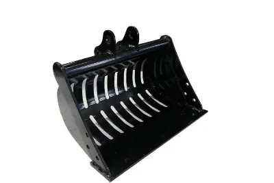 Skeleton bucket for mini excavator screening and sorting work