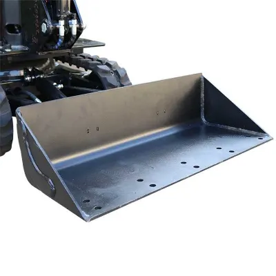 Snow blade attachment for compact excavator snow pushing
