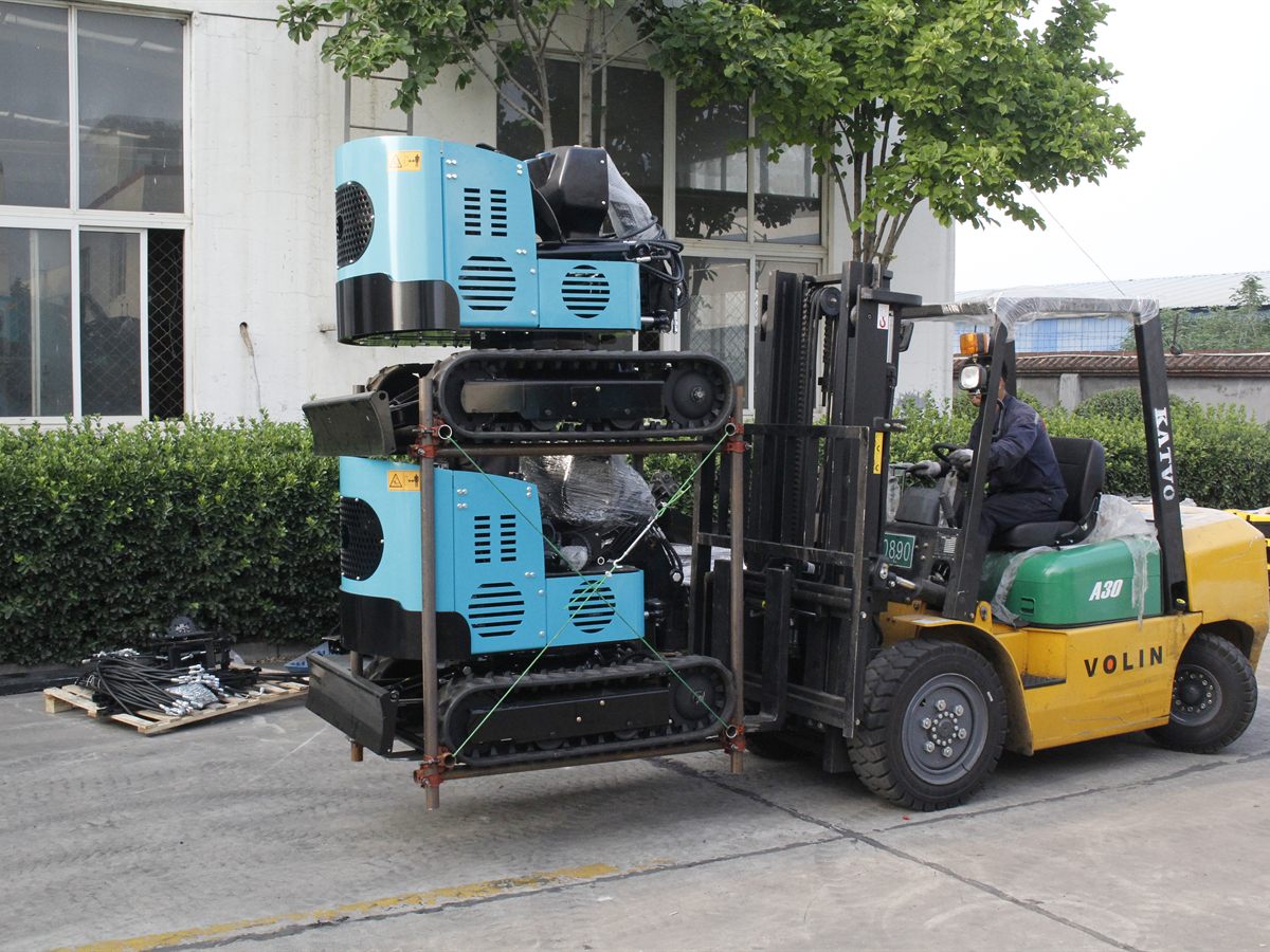 KORVA T10-PRO mini excavator container loading for international shipment