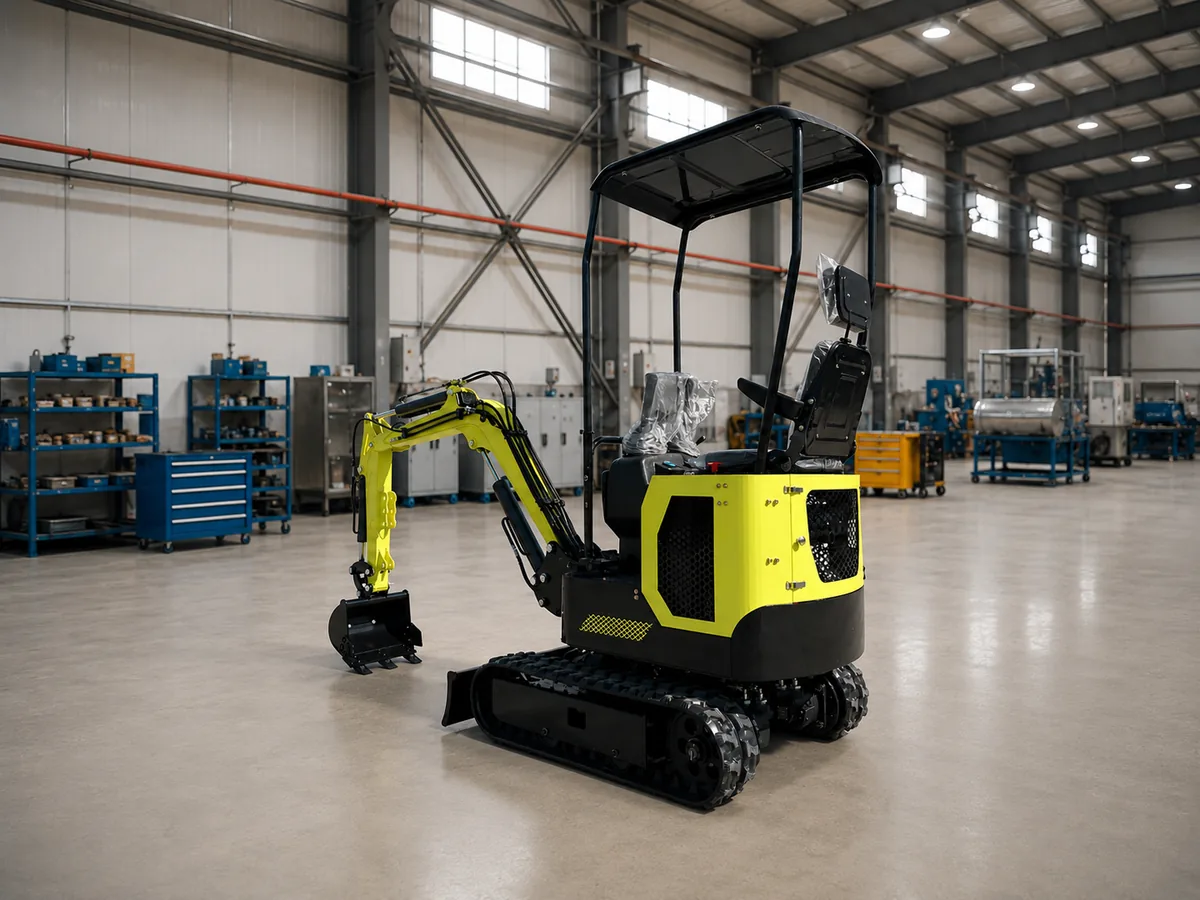 KORVA T10-PRO lithium battery mini excavator right rear view
