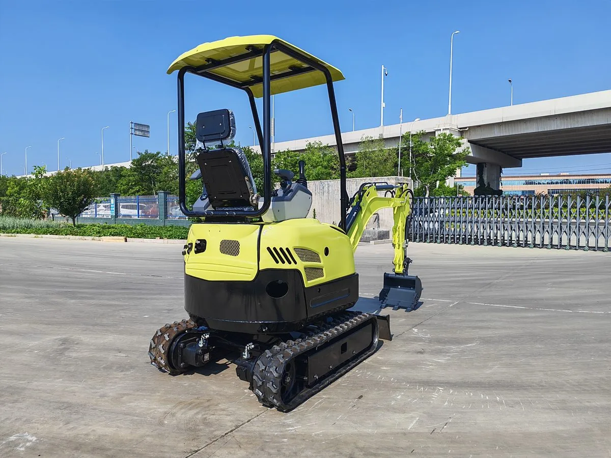 KORVA T15 compact crawler mini excavator with dozer blade and digging bucket