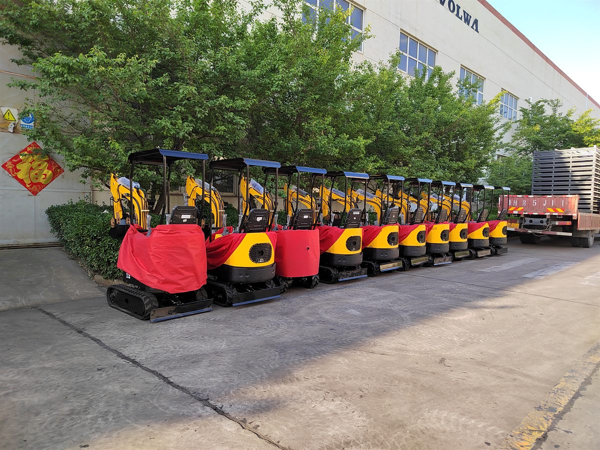 KORVA T20 mini excavator ready for overseas delivery after packing