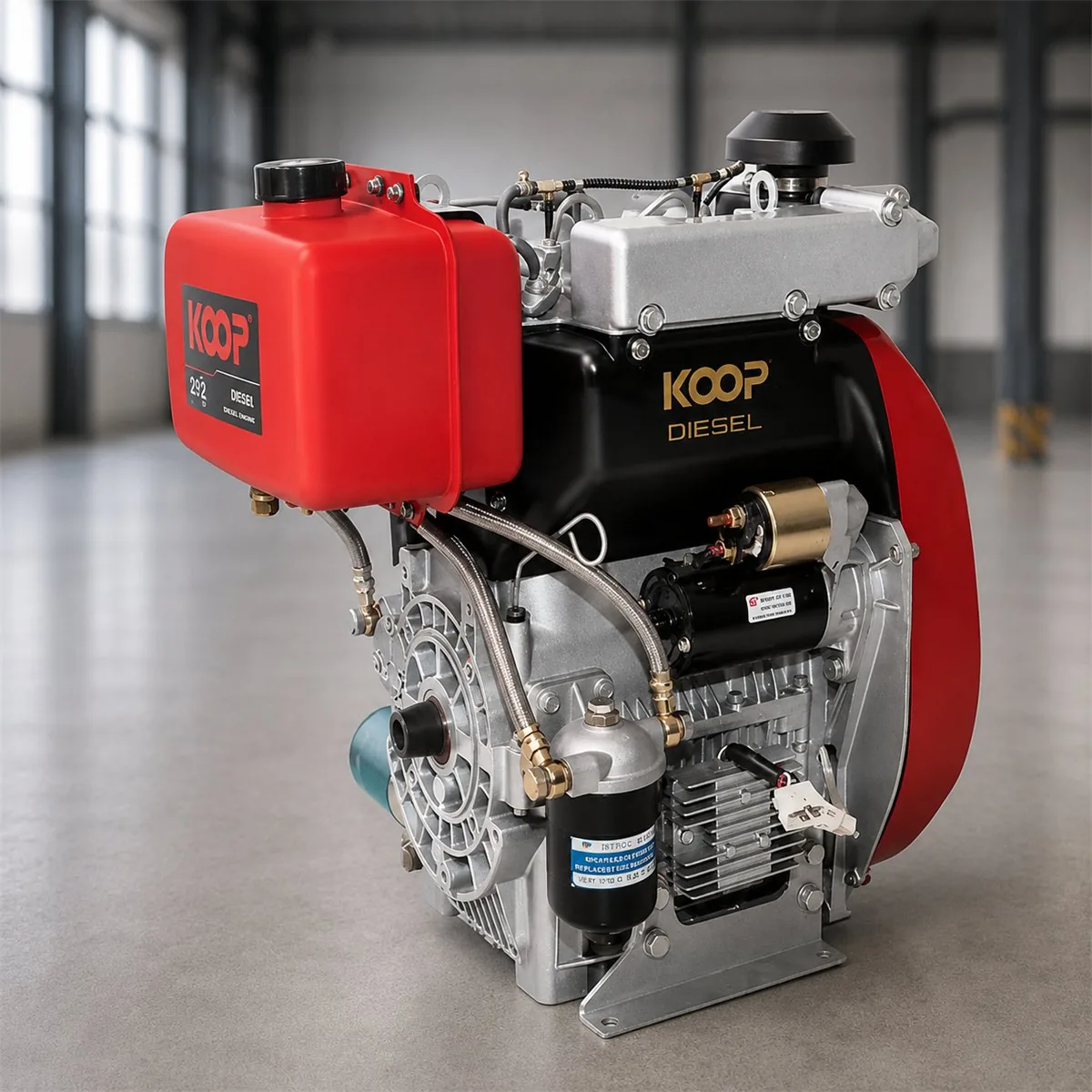 KOOP 292 Euro 5 diesel engine option for SH-LB remote control flail mower