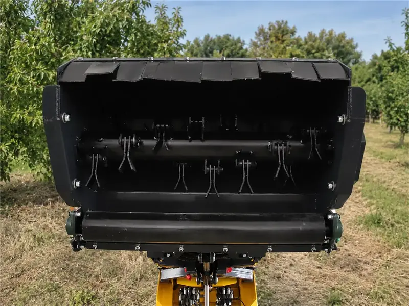 skid steer loader flail mower attachment for grass and vegetation control